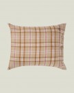 Lexington Rutete Sengesett i Bomullsflanell - Fudge/Beige/Fig, 140x220cm thumbnail