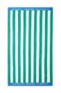Striped Cotton Terry Beach Towel Green/White/Blue, 100x180 thumbnail