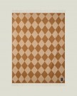 Lexington Argyle Pledd i Resirkulert Ull - Fudge/Hvit, 130x170cm thumbnail