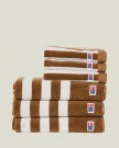 Lexington Stripet Frottéhåndkle - Fudge/Snøhvit, 50x70cm thumbnail