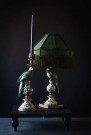 Bordlampe - Papegøye m/Skjerm, Grønn thumbnail