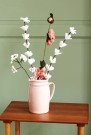 Ullfilt Stilk m/mange blomster, Hvit thumbnail