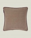 Lexington Letter Patch Tweed Putetrekk I Økologisk Bomull - Beige/Brun/Fig, 50x50cm thumbnail