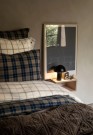 Lexington Rutete Sengesett i Flanell, Hvit/Brun 140x220/50x70cm thumbnail
