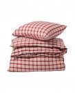 Lexington Flanell Sengesett - Rød/Beige, 140x220cm thumbnail