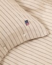 Lexington Pinstripet Sengesett i Bomullsflanell - Beige/Brun, 140x200cm thumbnail