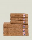 Lexington Håndkle i Velur m/Jacquard Ornament - Fudge, 30x50cm thumbnail