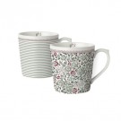 KRUS STORT SET/2 MIXED DESIGNS IN GIFTBOX CLEMATIS LAURA ASHLEY thumbnail