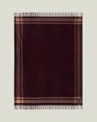 Lexington Stripete Pledd i Resirkulert Ull - Fig/Fudge, 130x170cm thumbnail