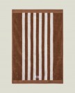 Lexington Stripet Frottéhåndkle - Fudge/Snøhvit, 70x130cm thumbnail