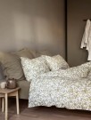 Barbro Krepp Sengesett, Olivengrønn 140x220cm thumbnail