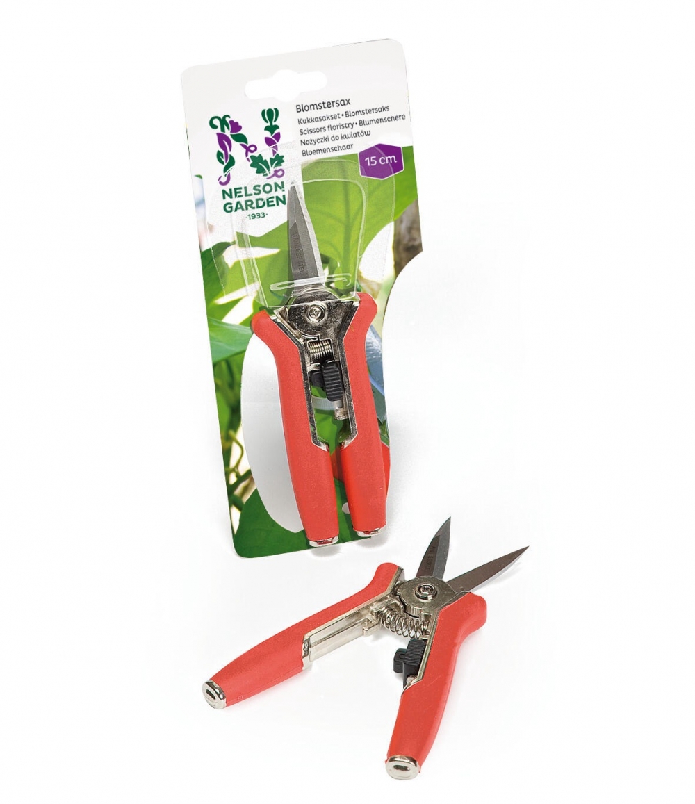 Hendig beskjæringssaks til f.eks. visne blader og grener på potteplanter.
